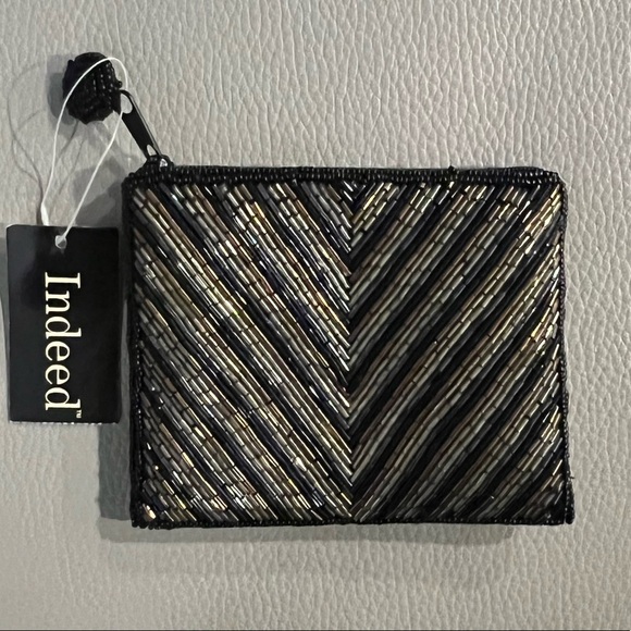 BEADED Coin ID Pouch Purse - Picture 1 of 5